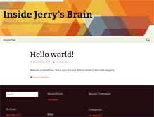 Tablet Screenshot of insidejerrysbrain.com